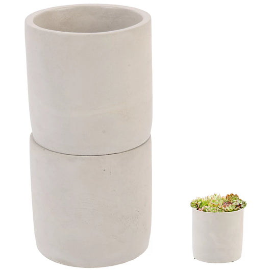 2pcs cement flower pot household multi-function succulent planting pot