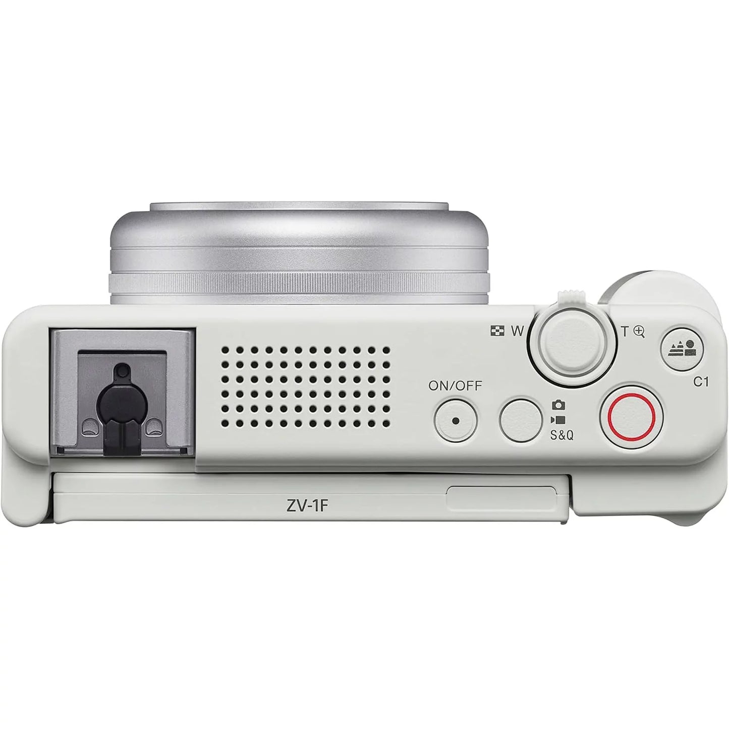 Sony zv-1f vlog camera with 4k video & 20.1mp for content creators and vloggers white zv-1f/w bundle