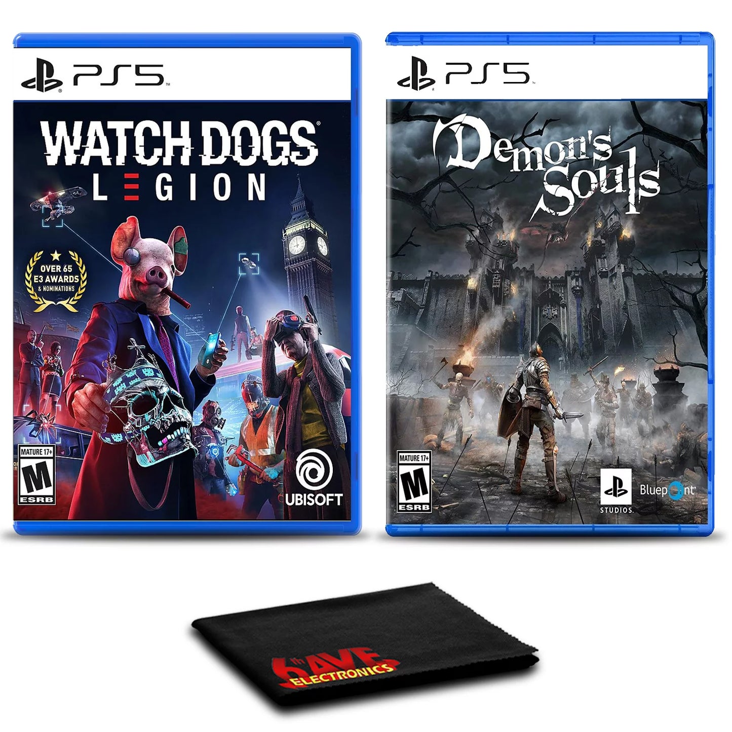 Watch dogs: legion and demons souls - two games for ps5