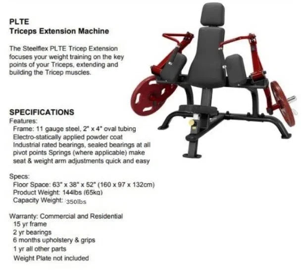 Steelflex tricep extension machine (plte)