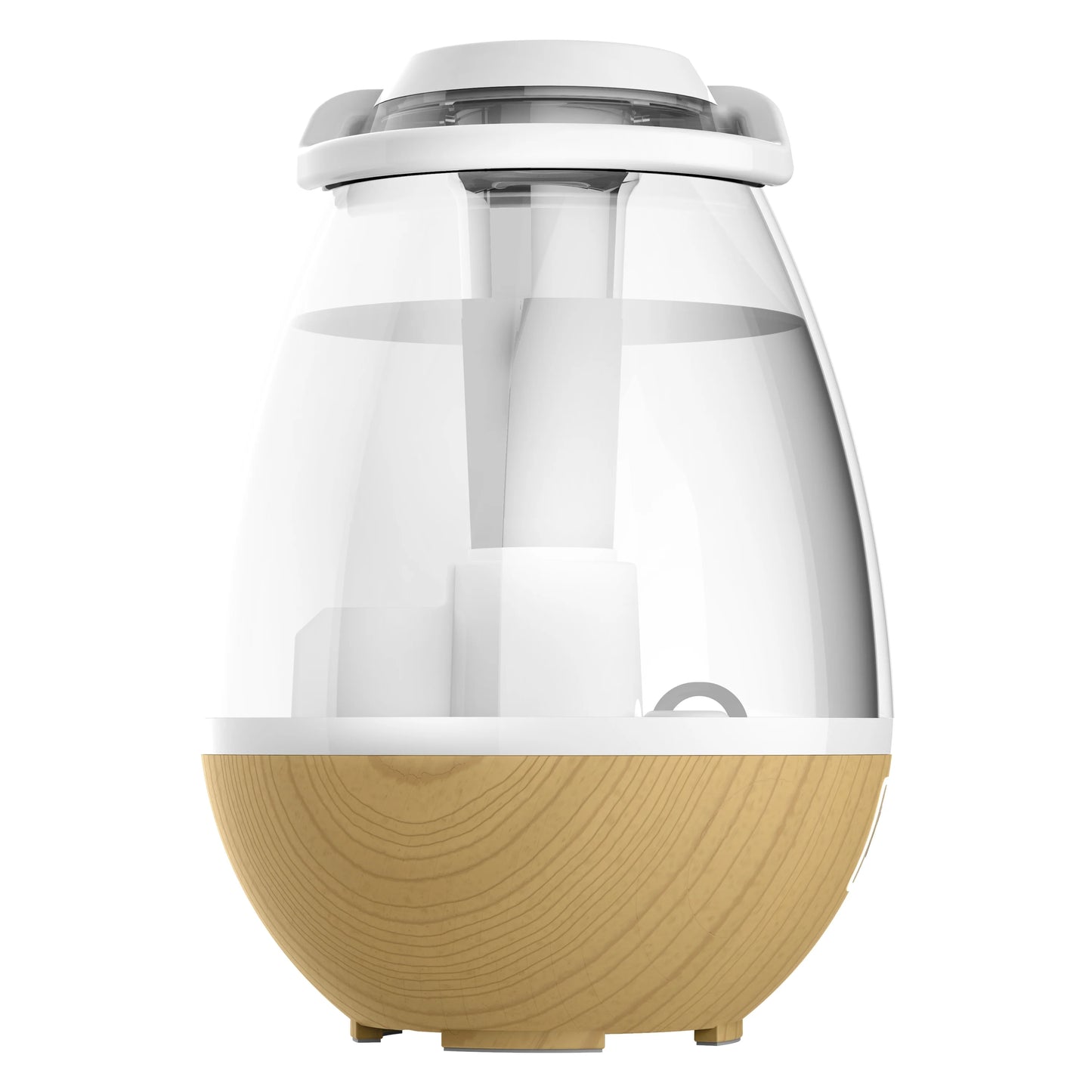 Sharper image ultrasonic cool mist humidifier, 0.4 gallon light ash woodgrain (new)