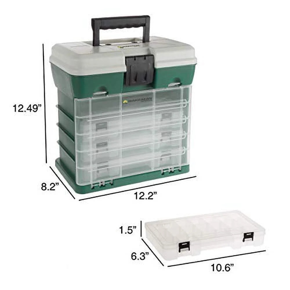 Wakeman 80-fsh5035 durable organizer 4 drawers storage & tool box - green