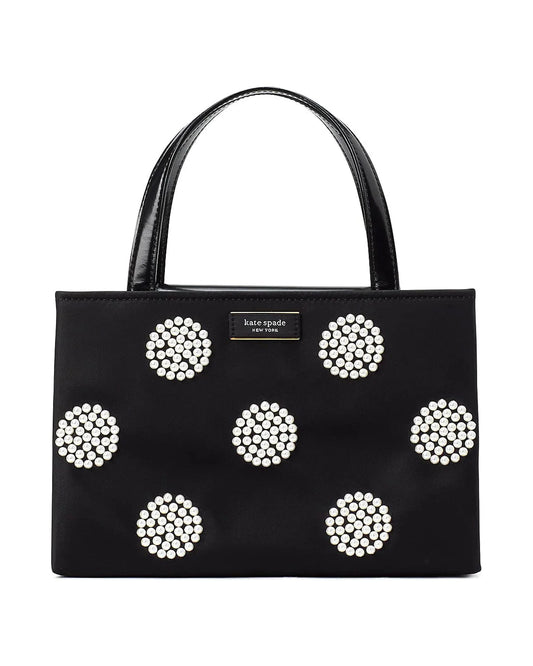 Sam icon pearl embellished nylon small tote