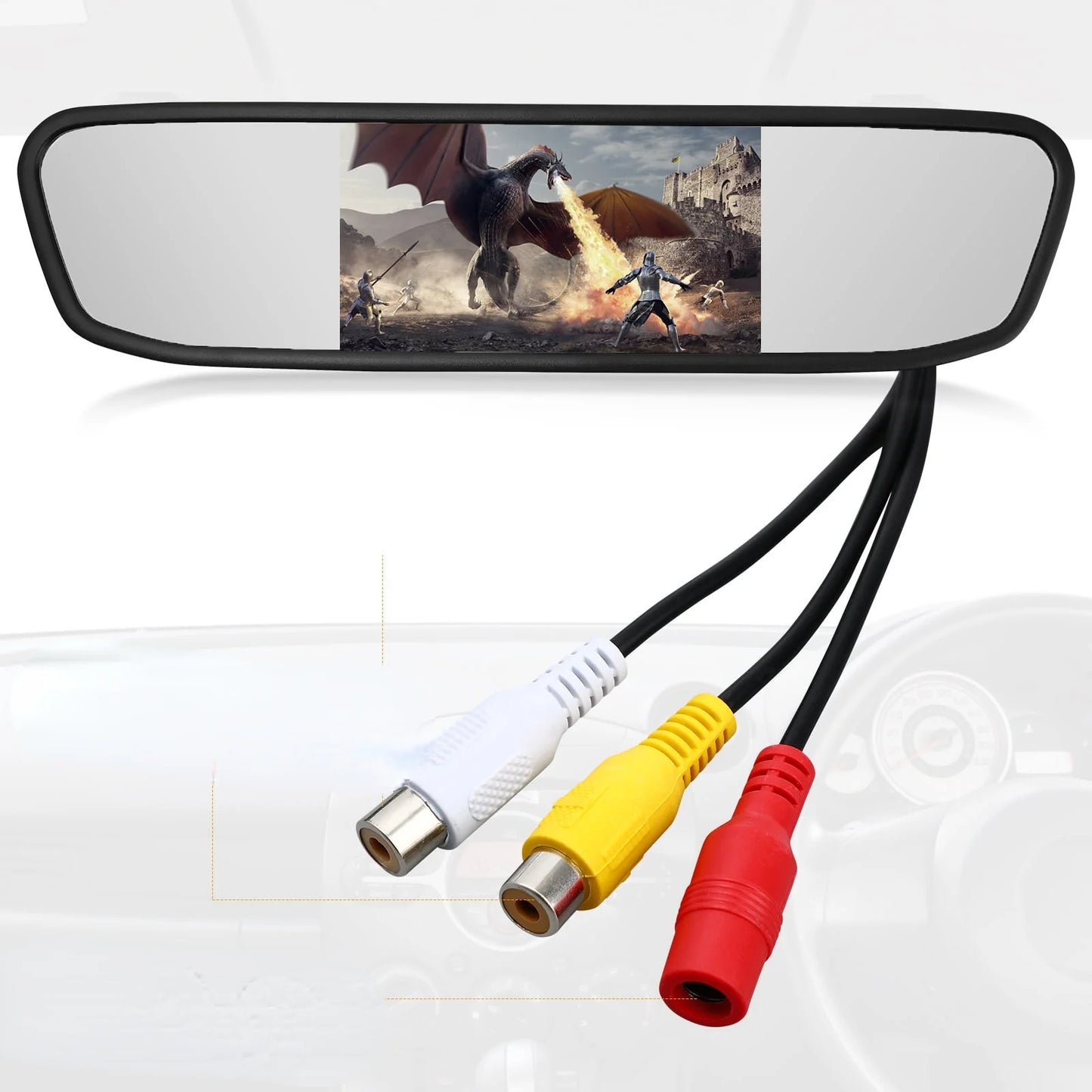 Cheefull  car backup driving camera camera 4.3" rear view mirror cam reverse night vision vehicles parking system camera