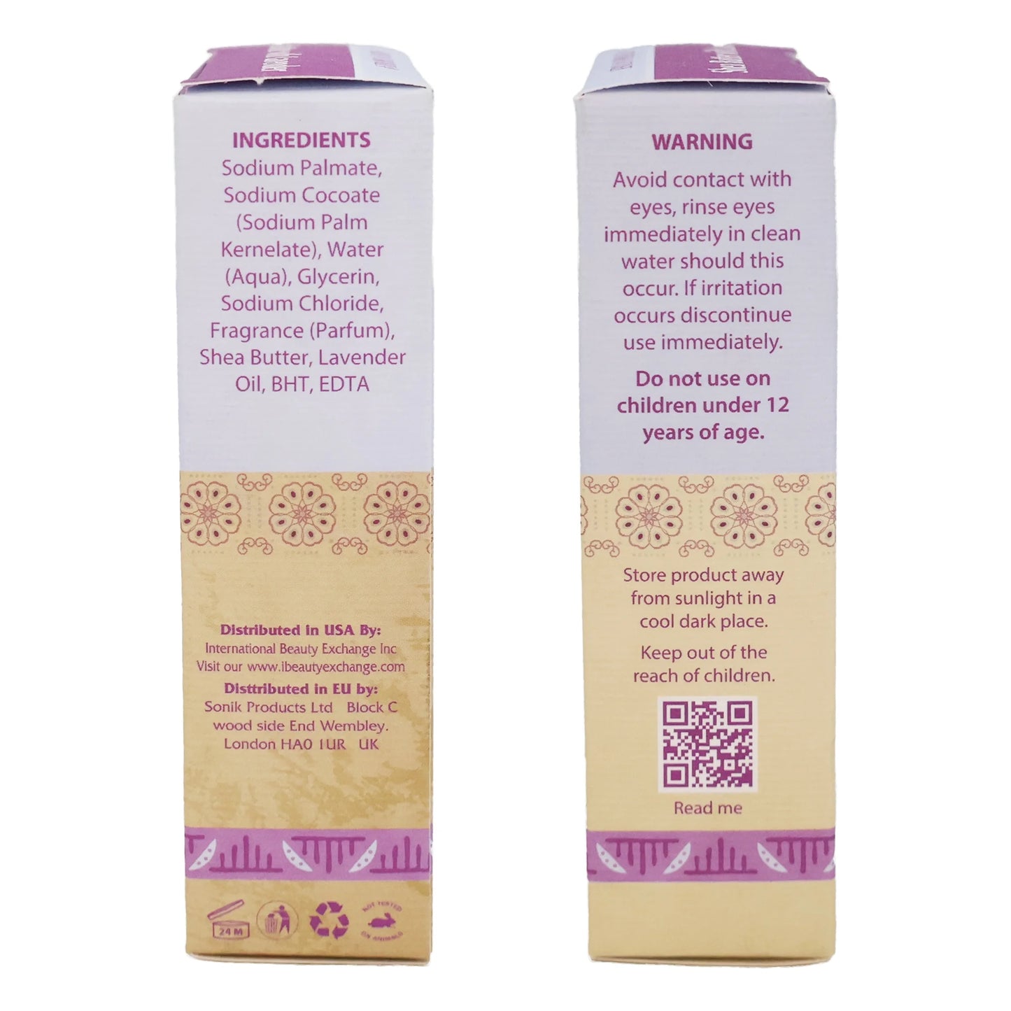 African formula soap shea butter with lavender, 3.5 oz., pack of 24