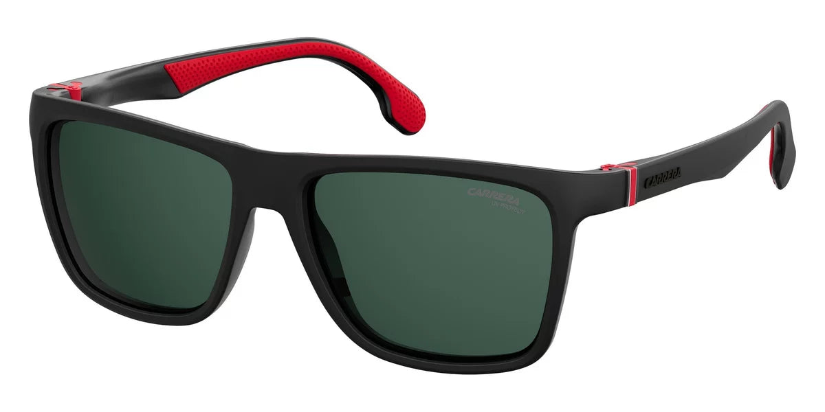 Carrera men's ca5047/s square sunglasses, black/green, 56 mm