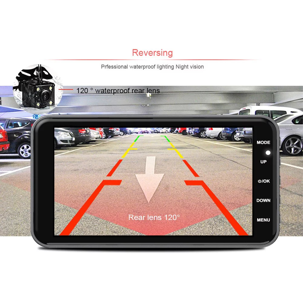 4.0\\\" full hd 1080p car dvr rear view reversing camera car video recorder