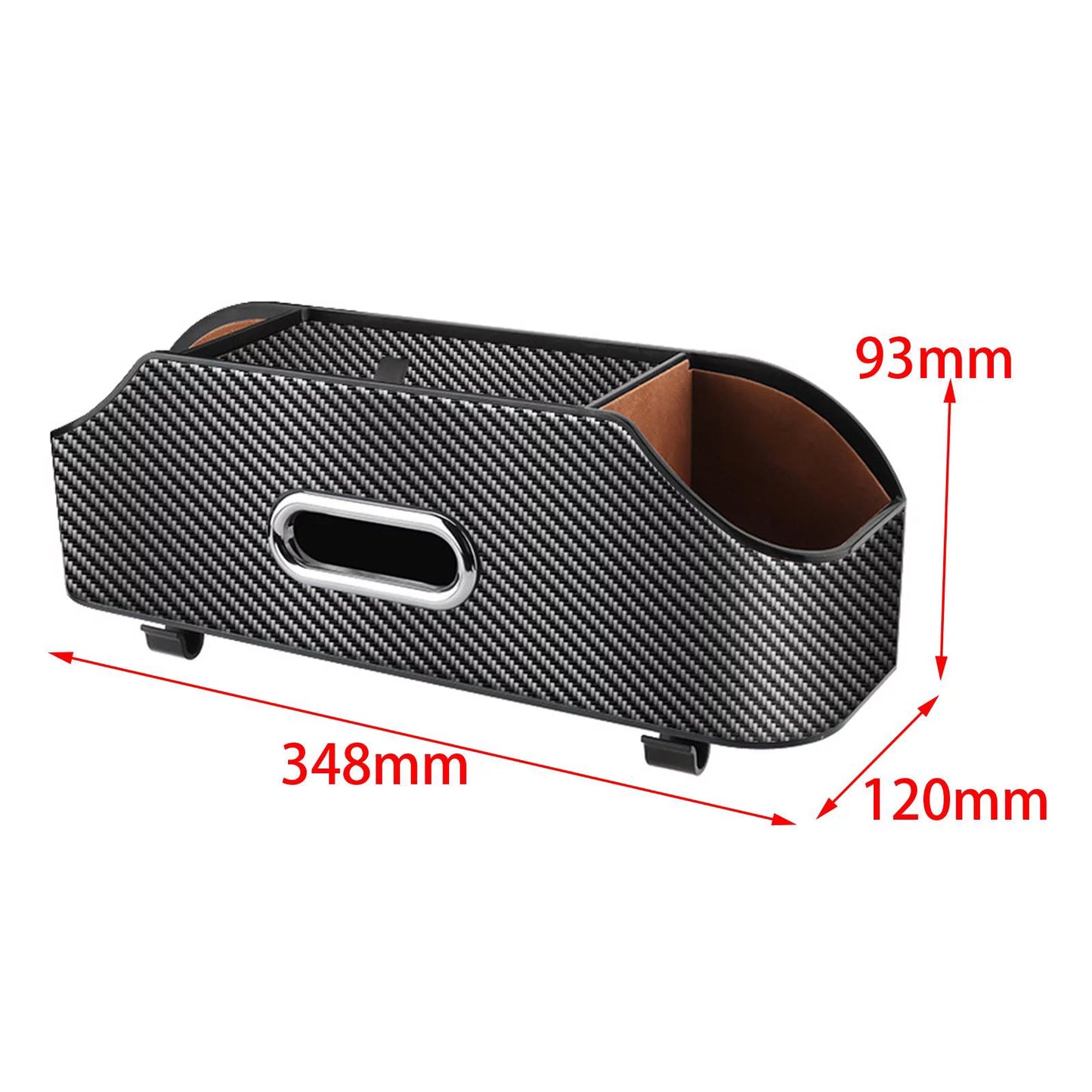 Car seat back organizer tissue box multifunctional keep tidy with cup holder