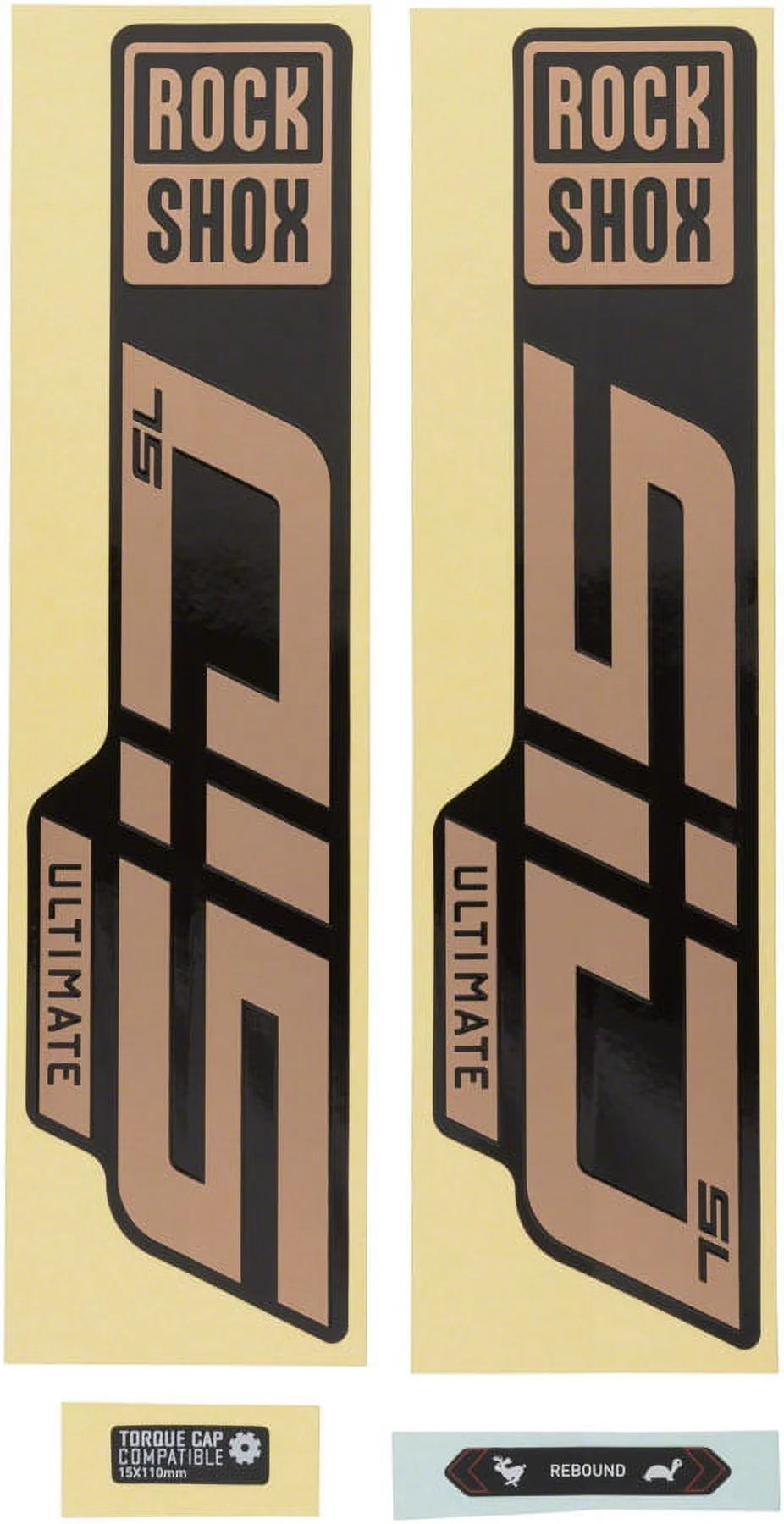 Rockshox fork decal kit - sid sl ultimate 27.5"/29" matte copper foil/high gloss