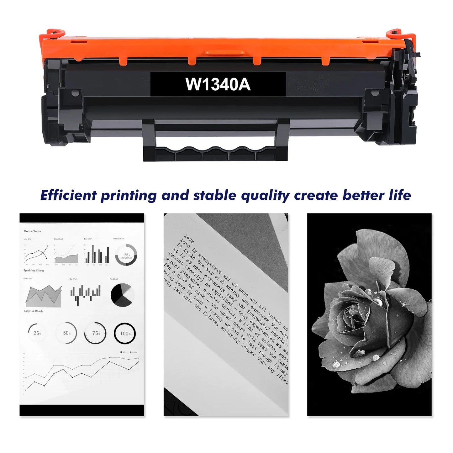 134a 134x compatible toner cartridge (with chip) for hp 134a w1340a 134x w1340x toner for hp laserjet m209dw mfp m234dw m234sdn m234sdw printer ink (black, 2-pack)