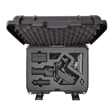 920 waterproof hard case with foam insert for dji ronin-s 3 mini creator combo kit, black