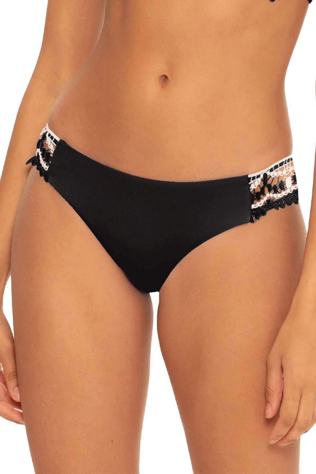 Calvin klein women's black high-waist logo bikini bottoms