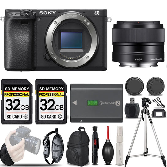 Sony a6400 mirrorless camera +35mm f/1.8 oss lens -loaded kit