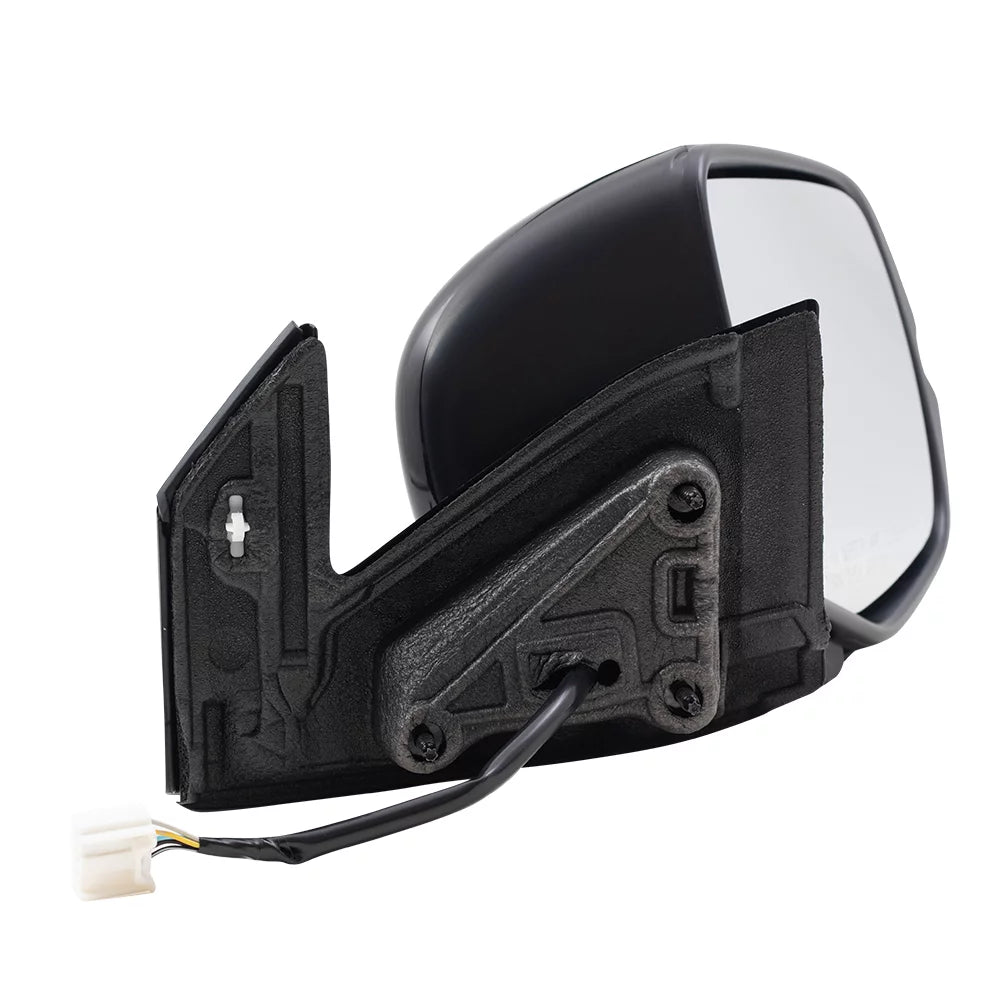 Brock aftermarket replacement driver left passenger right power door mirror assembly paint to match black manual folding with heat-signal without memory-auto dimming-side view camera