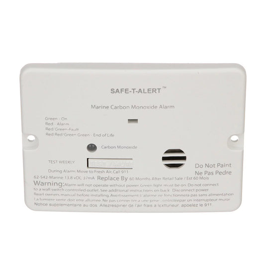 Seachoice 46361 white flush mount 62 series carbon monoxide detector