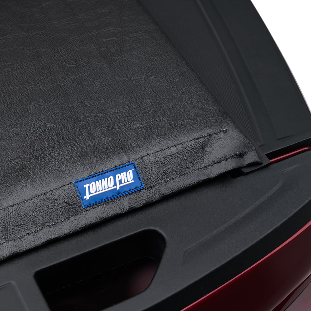 Tonno pro lo roll, soft roll-up truck bed tonneau cover | lr-1095 | fits 2019 - 2023 chevy/gmc silverado/sierra, works w/ multipro/flex tailgate 5' 10" bed (69.9")