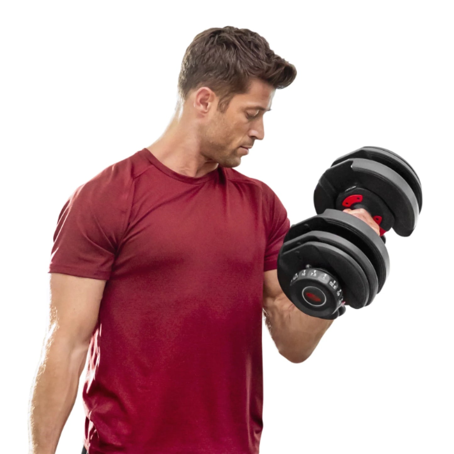 Bowflex selecttech 552 dumbbell, single, litho, free 2-month jrny membership