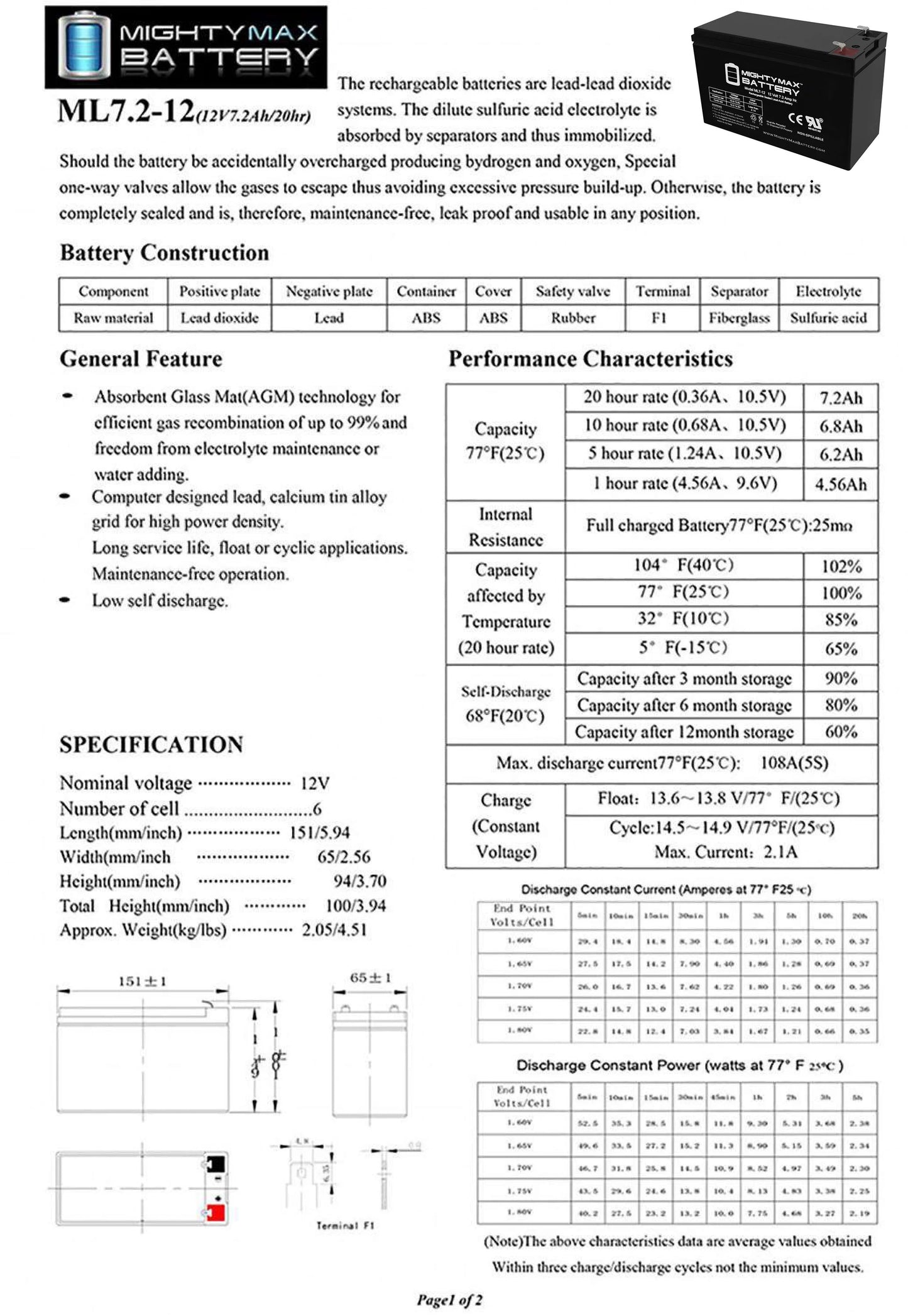 12v 7ah battery replaces marcum showdown troller 2.0 combo - 8 pack