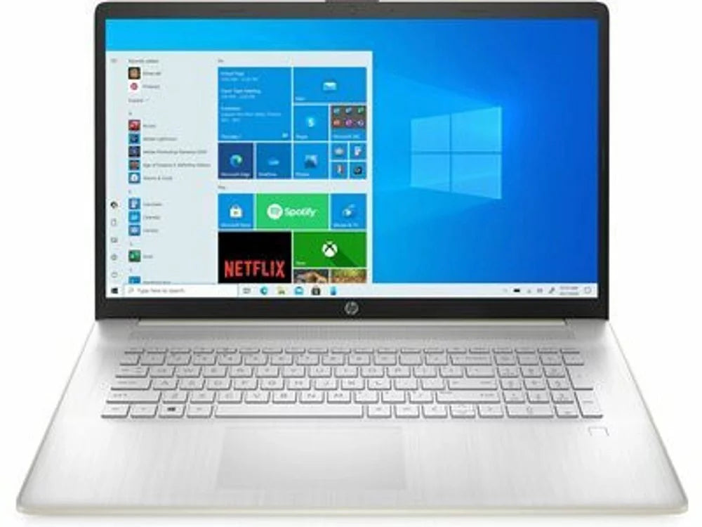 Restored hp 17cn0102dsref 17.3" 1600x900 hd+ intel pentium gold 7505 dualcore processor 12gb ram 256gb ssd intel uhd graphics windows 11 home laptop pale gold (refurbished)