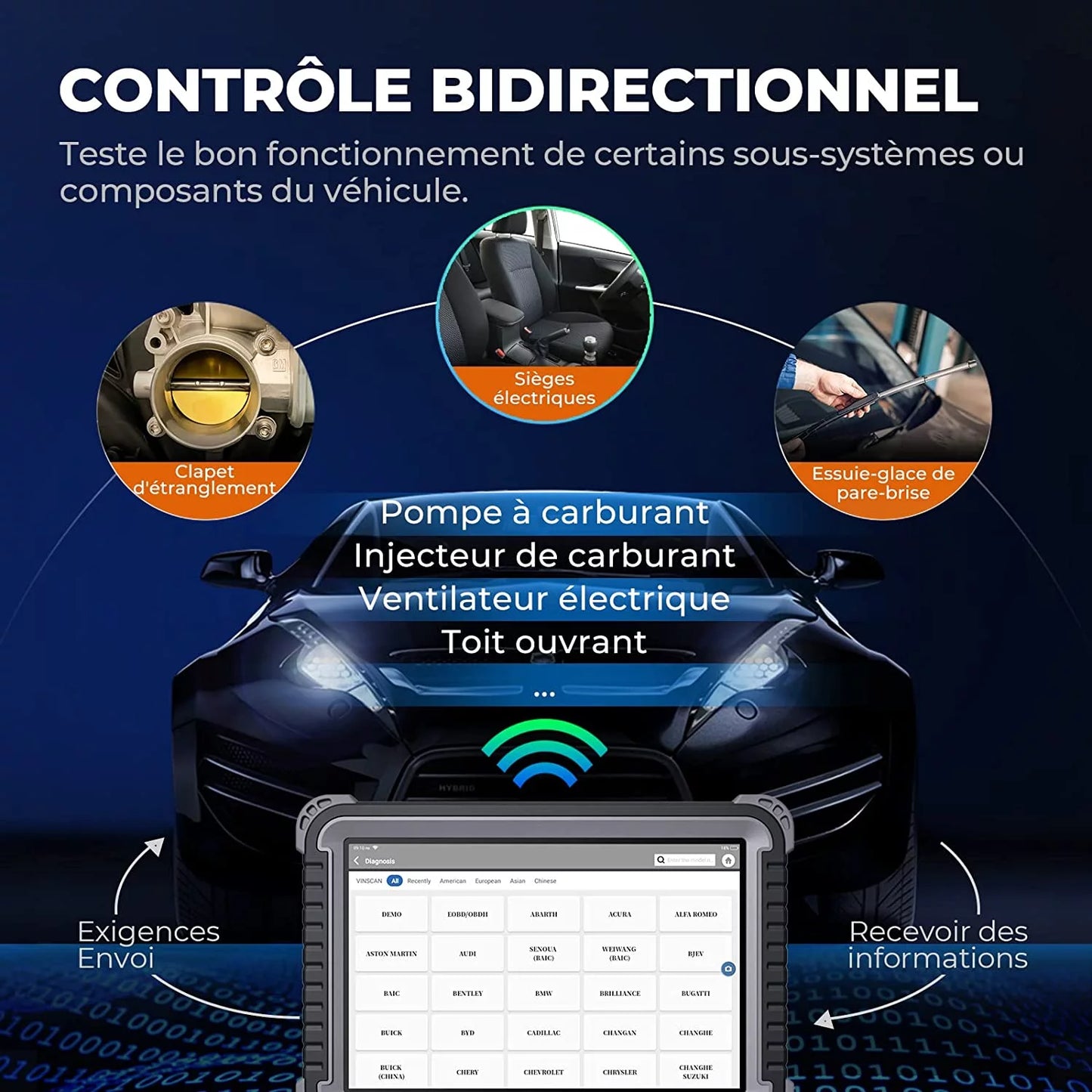 Car diagnostic scan tool topdon phoenix plus obd2 scanner bi-directional advanced ecu coding, key matching,34 reset services