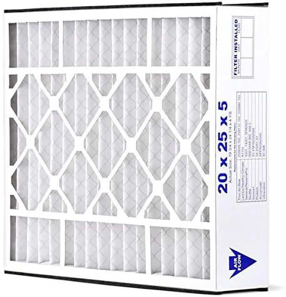 20x25x5 merv 11 hv furne air filter replement for skuttle 000-0448-002 000-0448-006, allergy 2-pk, made in the