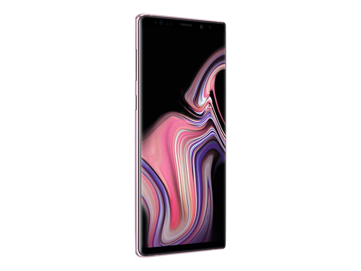 Samsung galaxy note9 - 4g lte 128 gb - microsdxc slot - cdma / gsm - 6.4" - 2960 x 1440 pixels (516 ppi) - super amoled - ram 6 gb - 8 mp front & 2x rear cameras - android - sprint - lavender purple