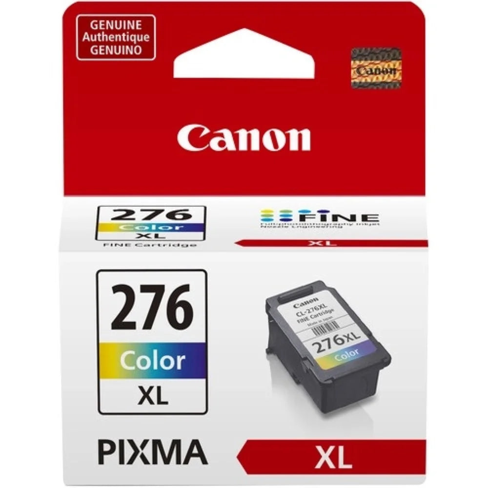 Canon pg-275xl black and cl-276xl color ink cartridge (black, cyan, magenta and yellow)