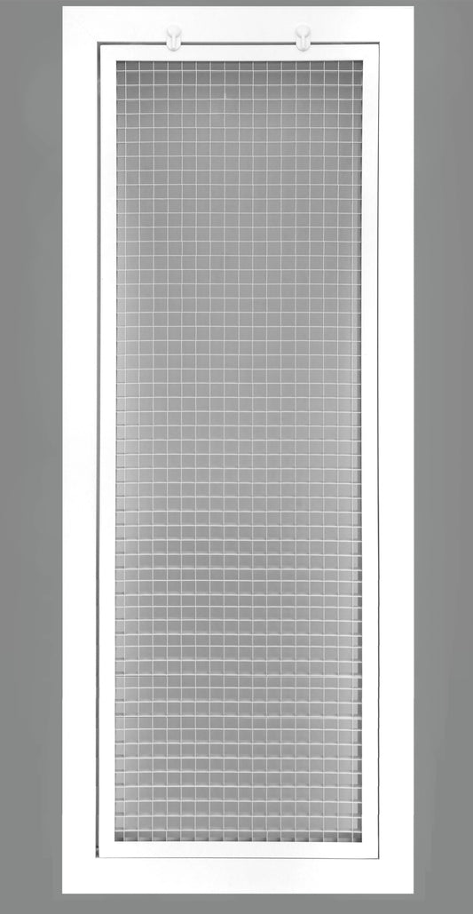 14" x 34" cube core eggcrate return air filter grille for 1" filter