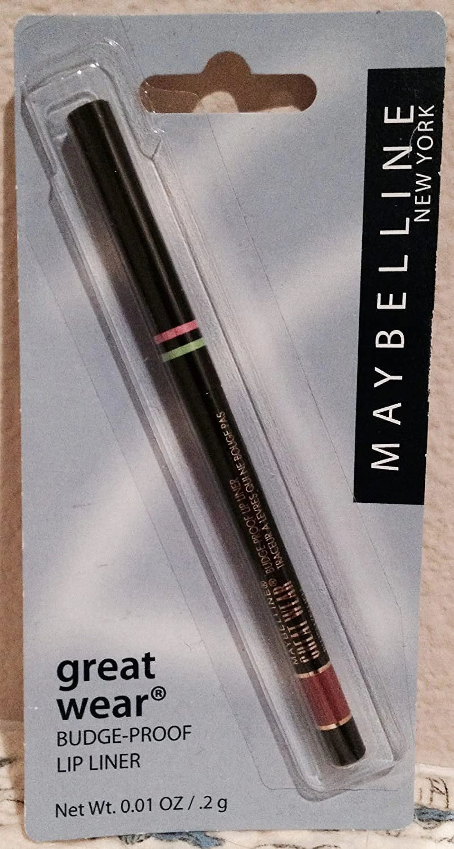 3 pack maybelline great wear budge proof lip liner brick - 1 pencil.