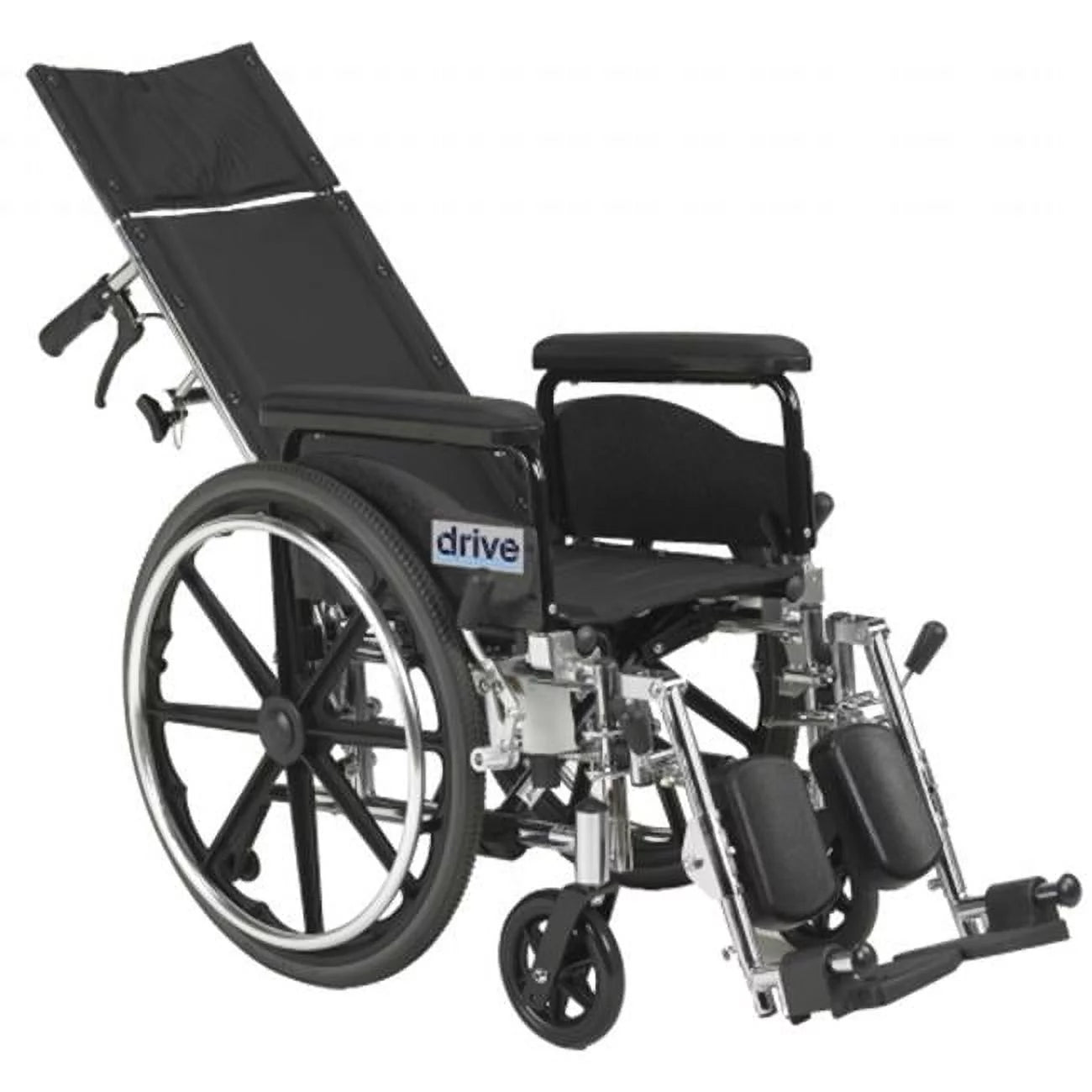 Viper plus gt 18'' reclining wheelchair with full arms