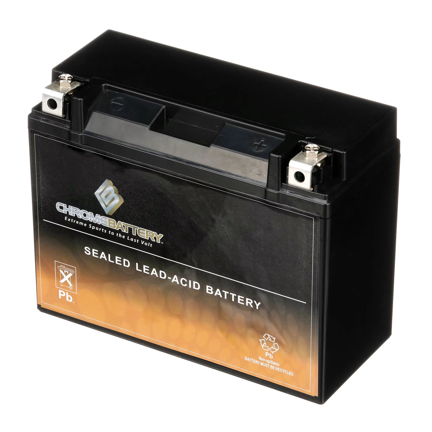 Chrome battery y50-n18l-a3 (50-n18l-a3 12 volt,20 ah, 260 cca) power sports battery replaces gtx18l-bs m6250h 44006