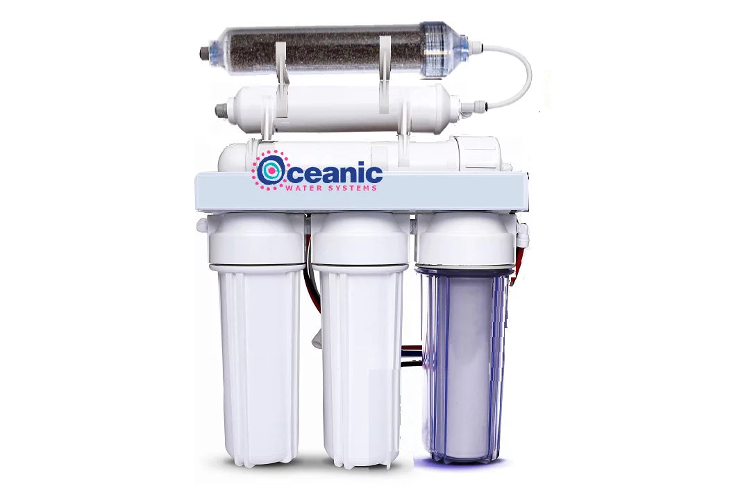 75 gpd | portable reverse osmosis dual outlet use (drinking + 0 tds aquarium reef / deionization) water filtration system