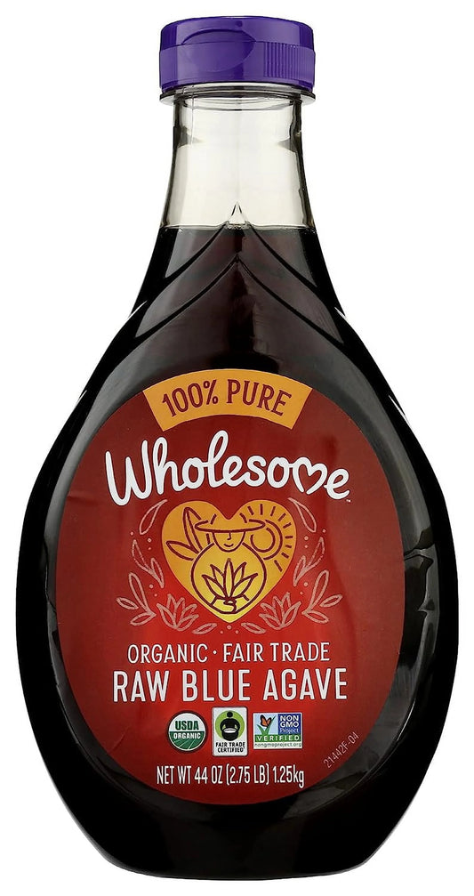 Wholesome sweeteners organic raw blue agave 44 fl oz