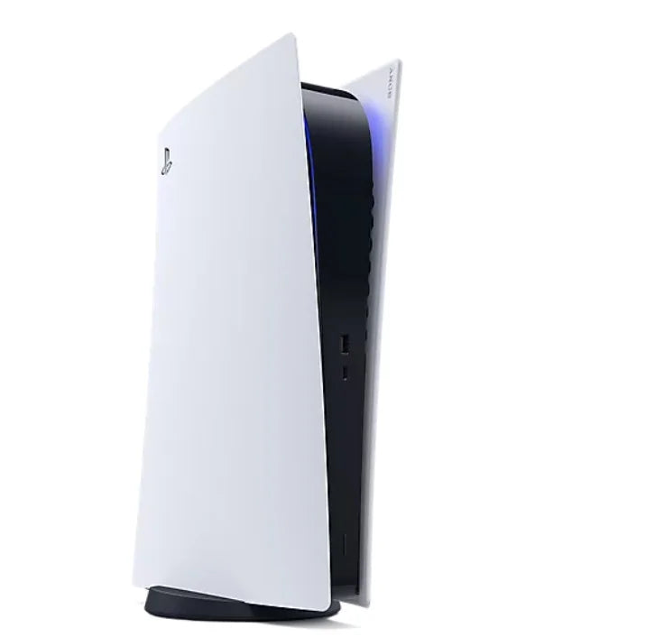 Restored playstation 5 digital edition console, white (refurbished)