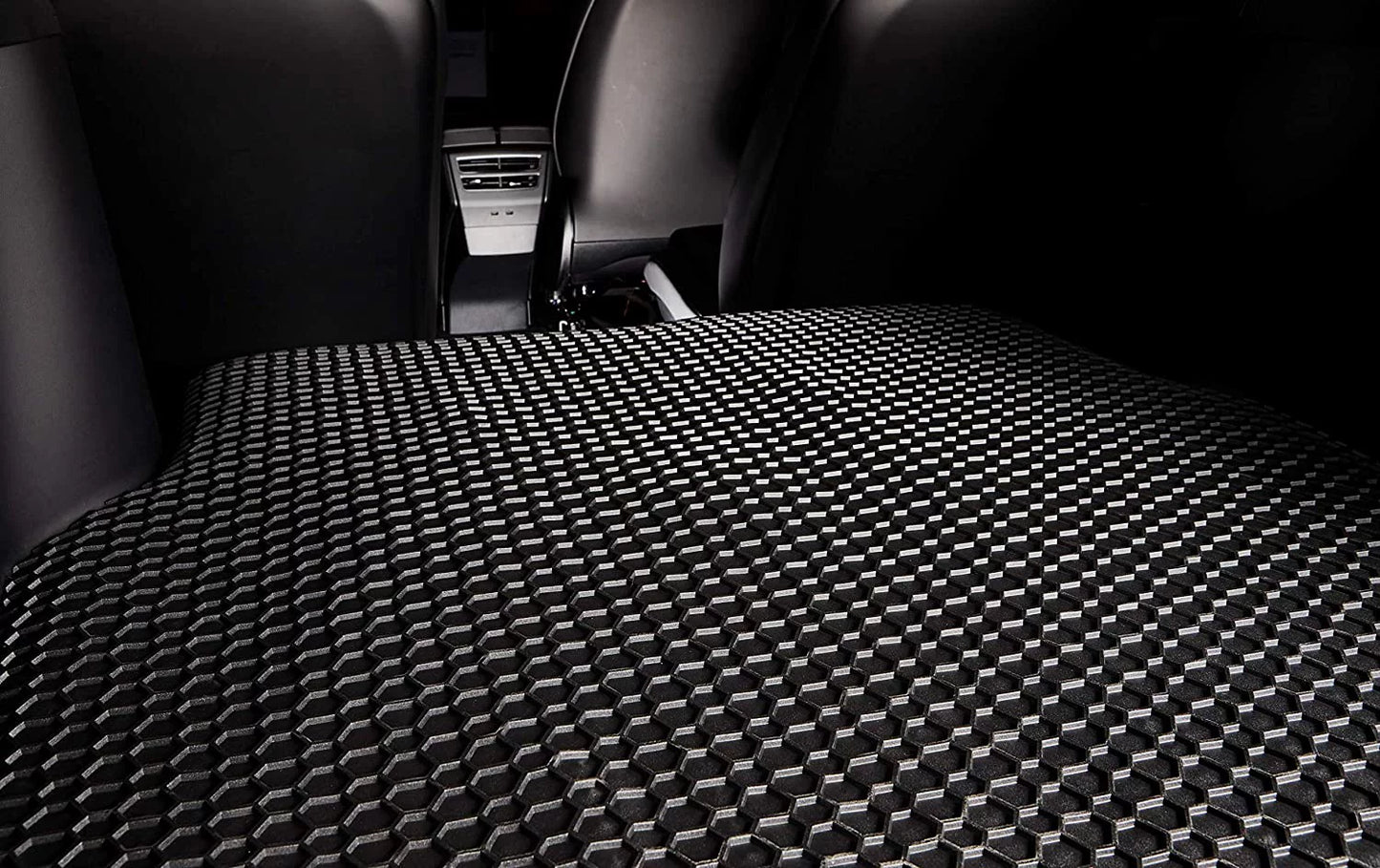 Toughpro floor mat accessories front mats compatible with 2020 dodge ram 1500 (crew cab bench seating) - all weather - heavy duty black rubber