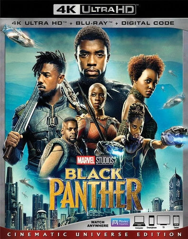 Black panther [new 4k uhd blu-ray] with blu-ray, 4k mastering, ac-3/dolby digital