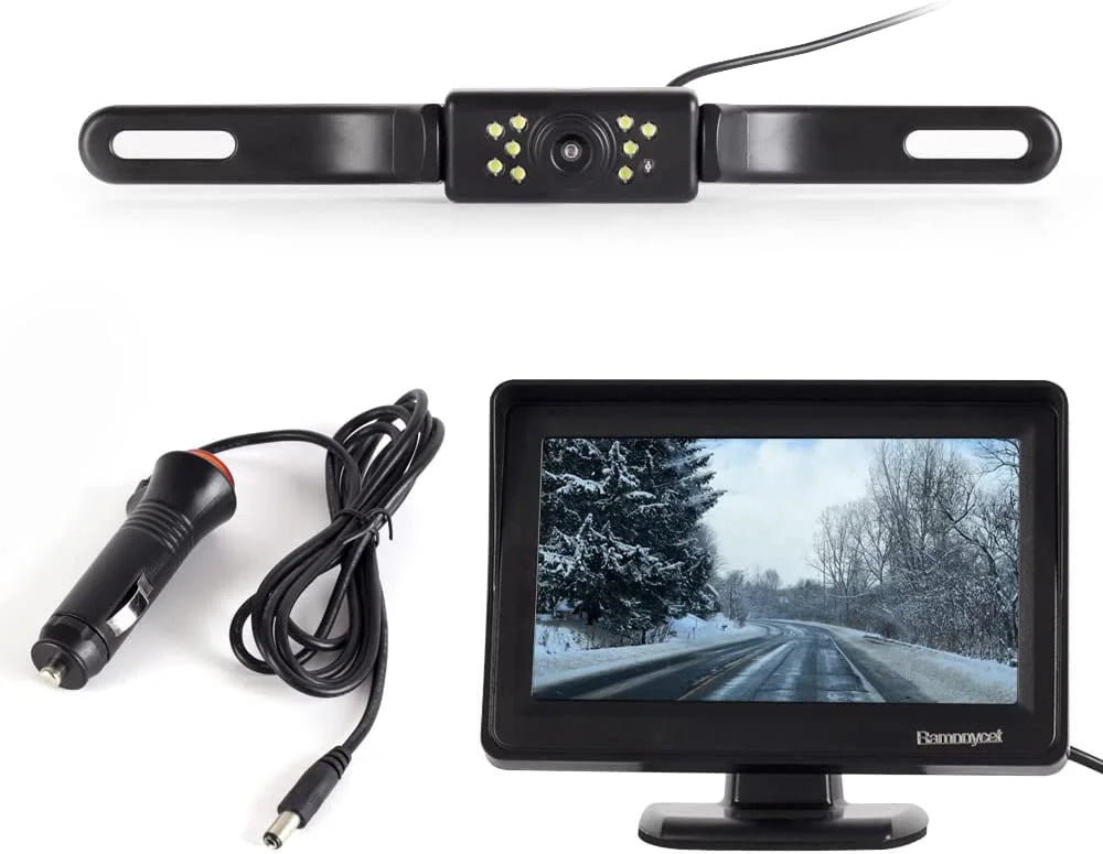 Backup camera monitor kit,car hd reverse camera for car truck pickup suv lotorasia