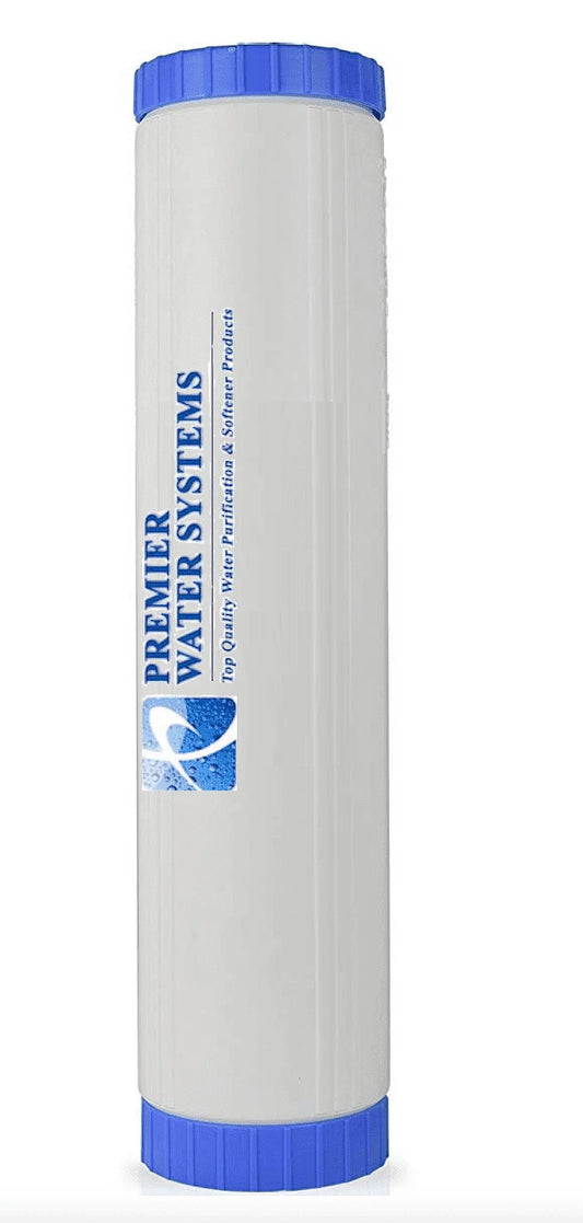 Big blue filter cartridge 4.5" x 20" | cation softening resin 10% cross linked