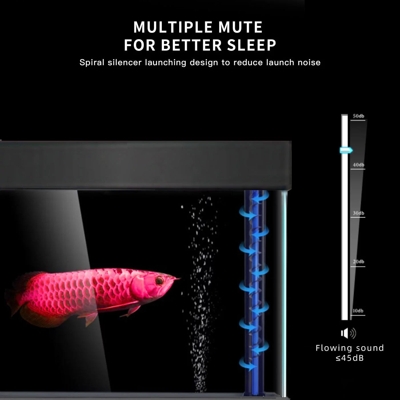 Aqua dream 100 gallon tempered glass all-in-one aquarium black