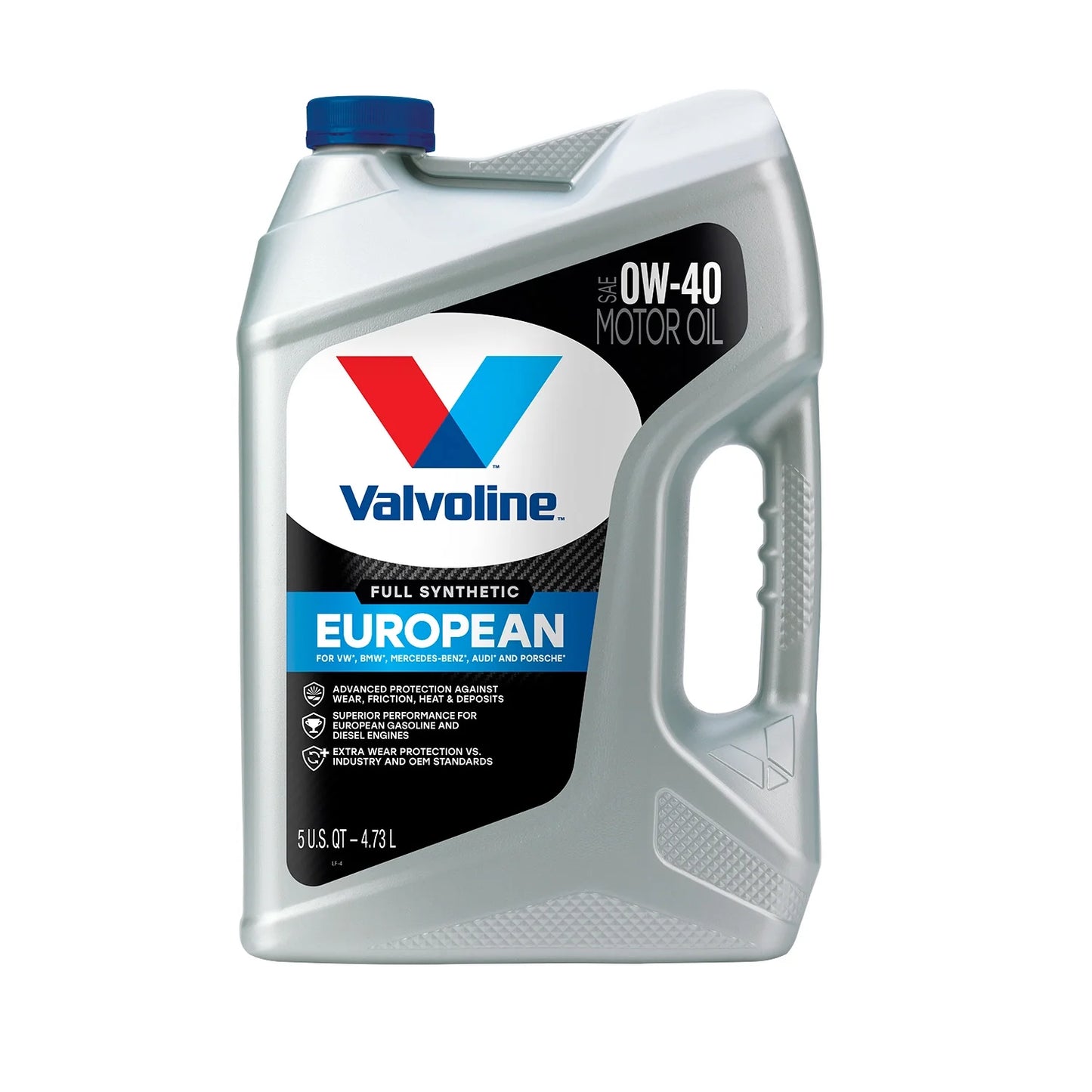 Valvoline european vehicle full synthetic 0w-40 motor oil 5 qt