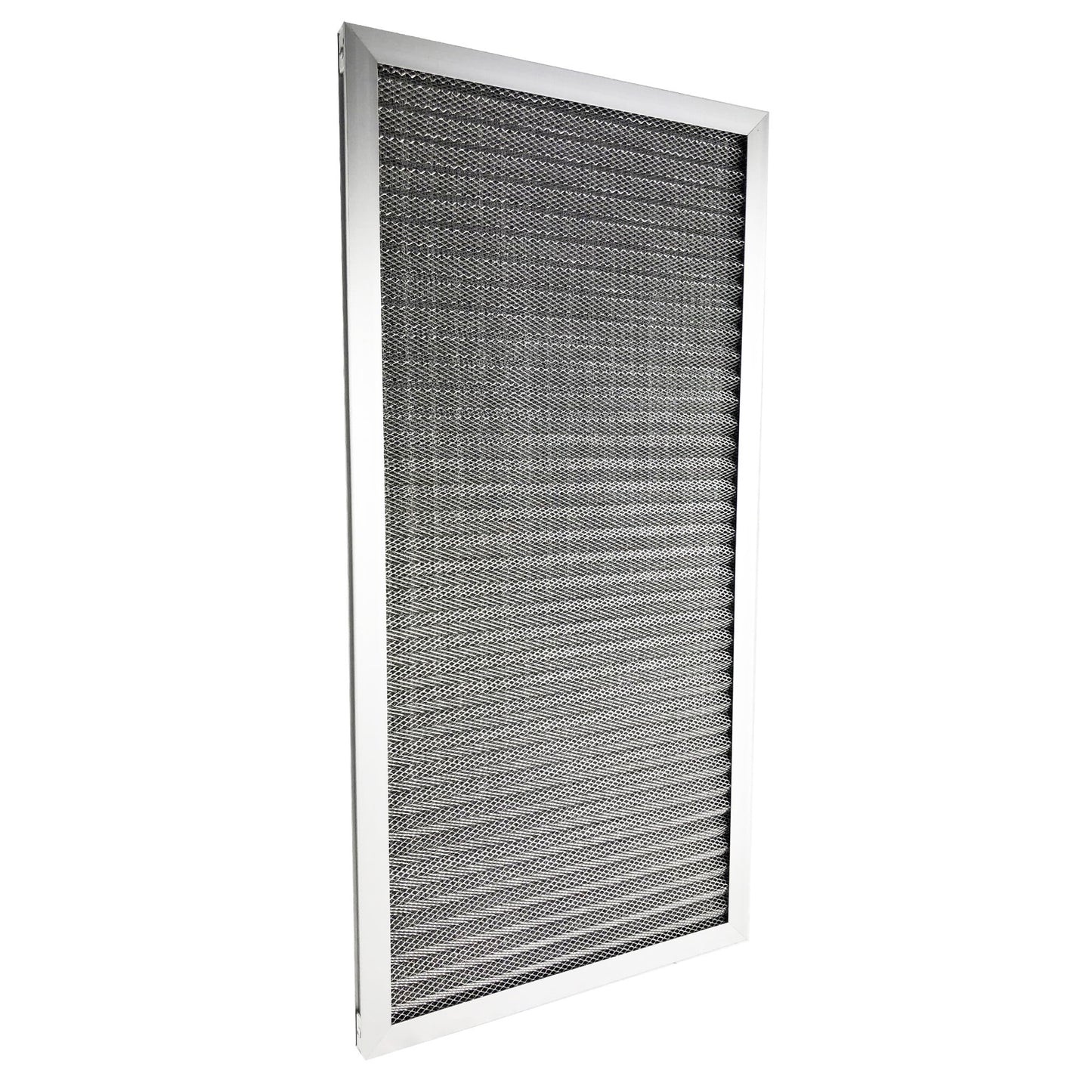 Aluminum electrostatic air filter (12" x 24" x 1"), washable furnace central ac air filter