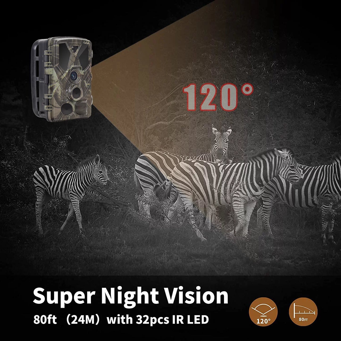 Suntekcam trail monitor 36mp 4k with 32gb tf card trail camera with night vision ir led wildlife waterproof hunting camera wildgame hunting trail monitors hc-812a