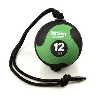 Agm group aeromat elite power rope medicine ball green 12 lb