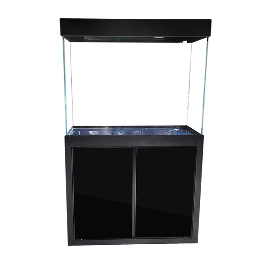 Aqua dream 100 gallon tempered glass all-in-one aquarium black