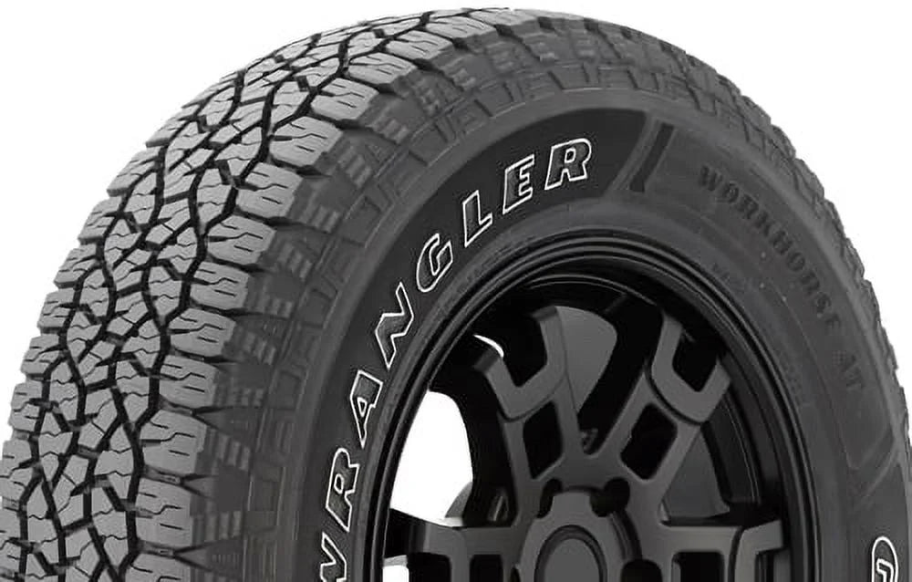 Set of 4 goodyear wrangler workhorse a/t 225/65r17 102t owl tires, all terrain, 3pmsf 480757856 / 225/65/17 / 2256517 fits: 2014-23 chevrolet equinox lt, 2007-16 honda cr-v ex-l