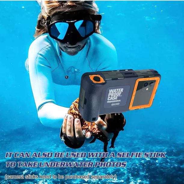 Urbanx professional [15m/50ft] swimming diving surfing snorkeling photo video waterproof protective case underwater housing for vivo v20 pro and all phones up to 6.9 inch lcd with lanyard