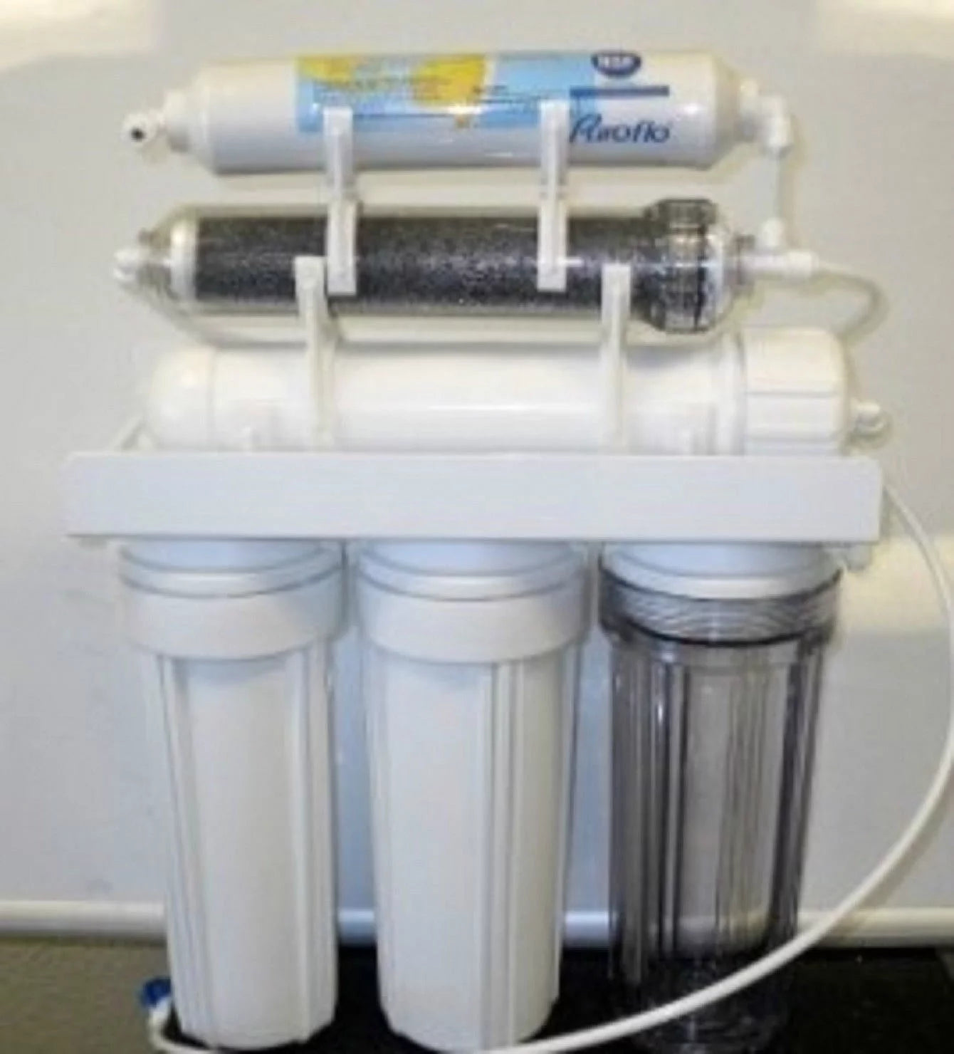 75 gpd | portable reverse osmosis dual outlet use (drinking + 0 tds aquarium reef / deionization) water filtration system