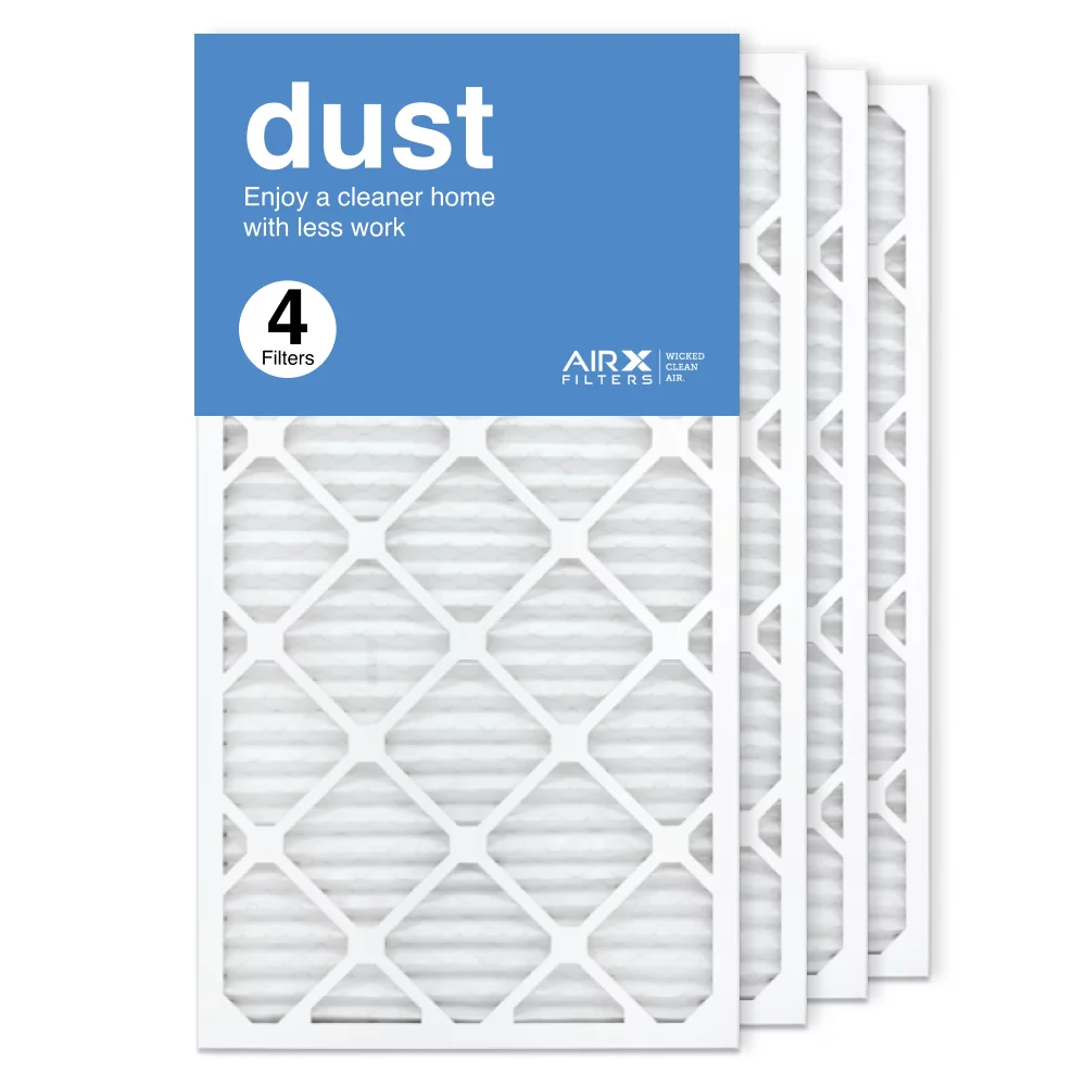 Airx filters 16x30x1 air filter merv 8 pleated hvac ac furnace air filter, dust 4-pack made in the usa