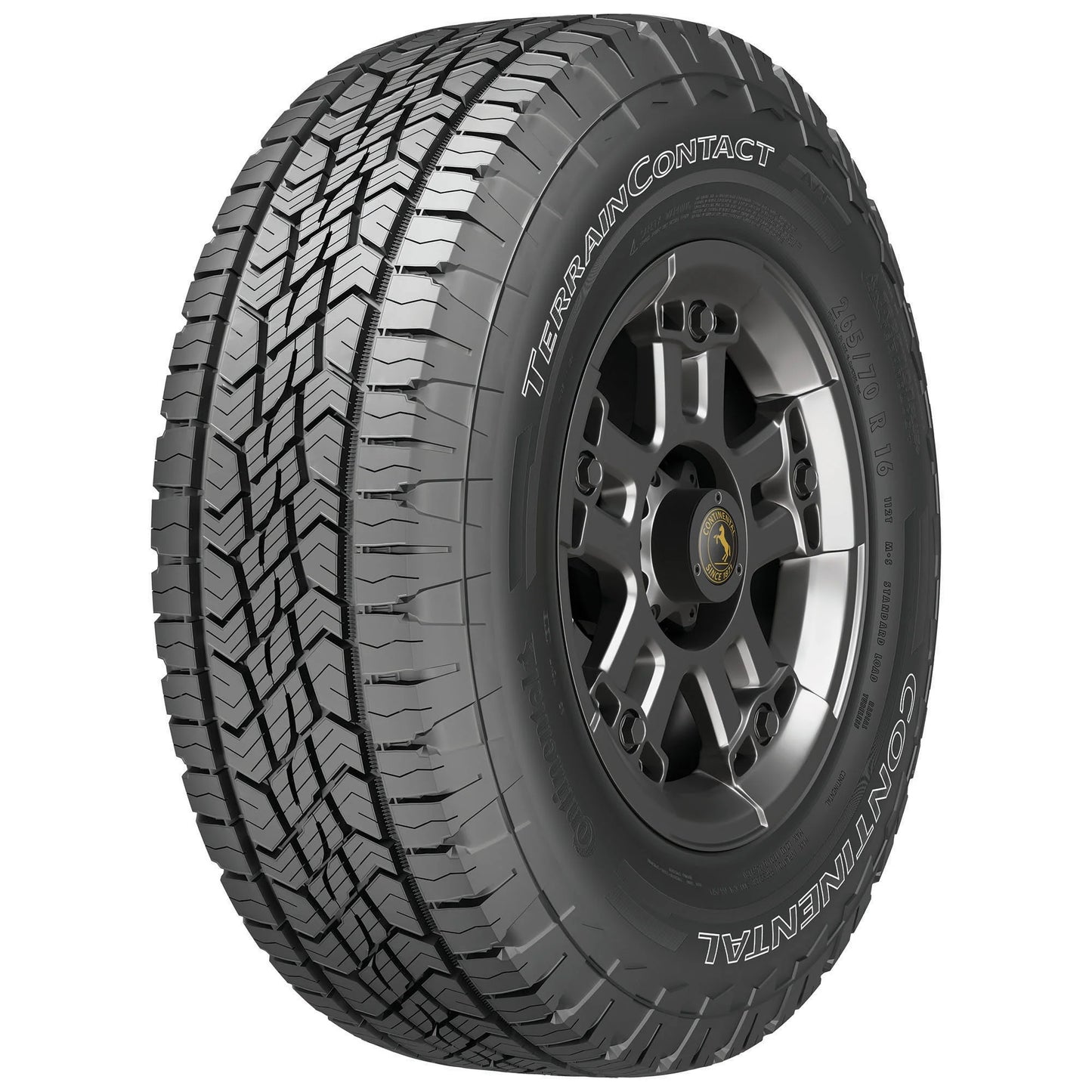 Continental terraincontact a/t all terrain lt265/60r20 121/118s e light truck tire