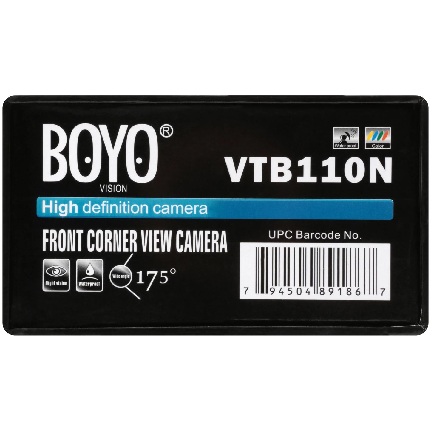 Boyo vtb110n - universal mount front corner-view camera